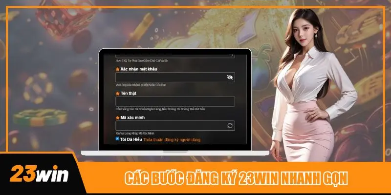 Các bước đăng ký 23win theo mẫu đơn giản kể cả với người mới tham gia